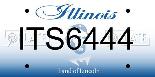 ITS6444 Illinois License Plate