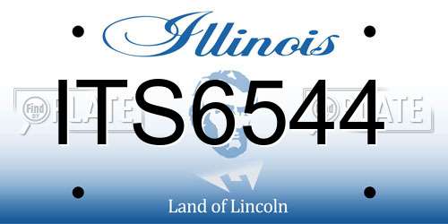 ITS6544 Illinois License Plate