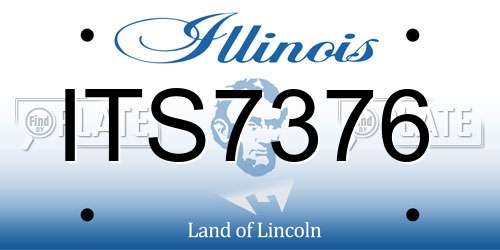 ITS7376 Illinois License Plate