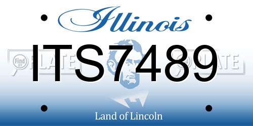 ITS7489 Illinois License Plate
