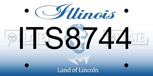 ITS8744 Illinois License Plate