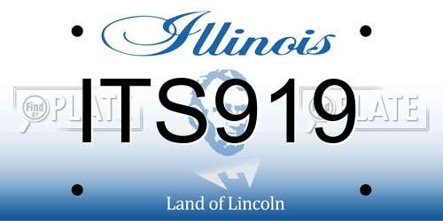 ITS919 Illinois License Plate