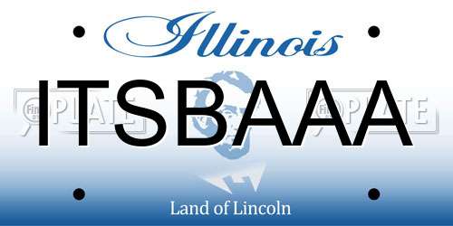 ITSBAAA Illinois License Plate
