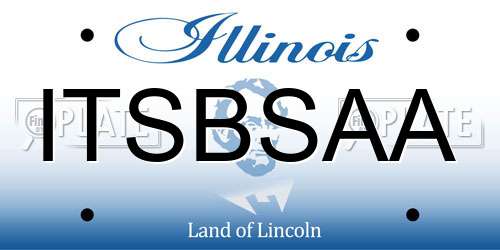 ITSBSAA Illinois License Plate