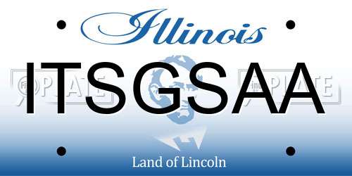 ITSGSAA Illinois License Plate