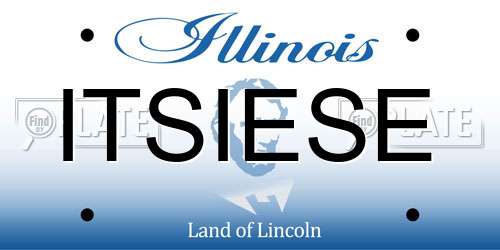 ITSIESE Illinois License Plate