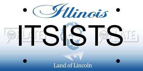 ITSISTS Illinois License Plate