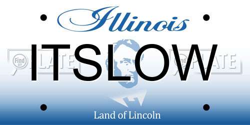ITSLOW Illinois License Plate