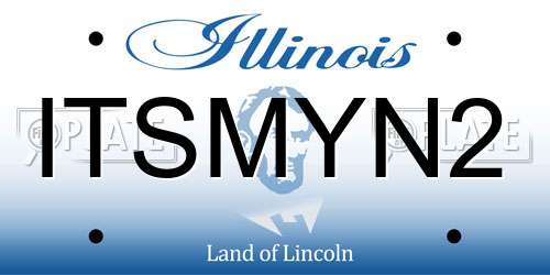 ITSMYN2 Illinois License Plate