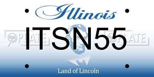 ITSN55 Illinois License Plate