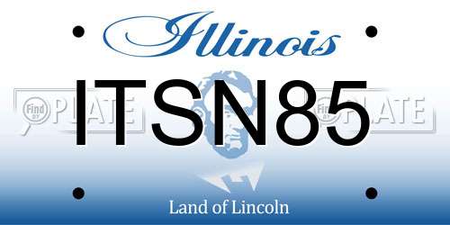 ITSN85 Illinois License Plate
