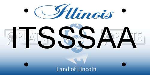 ITSSSAA Illinois License Plate