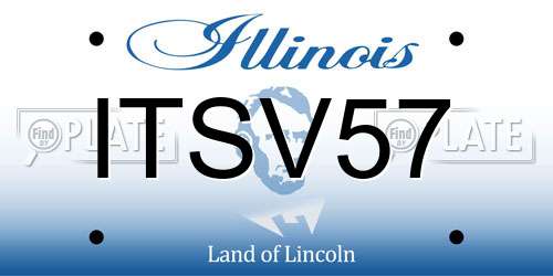 ITSV57 Illinois License Plate