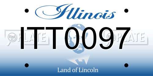 ITT0097 Illinois License Plate