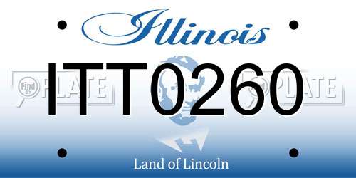 ITT0260 Illinois License Plate