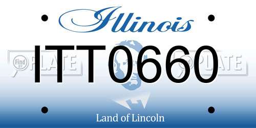 ITT0660 Illinois License Plate
