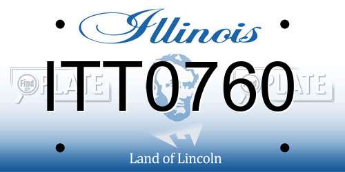 ITT0760 Illinois License Plate