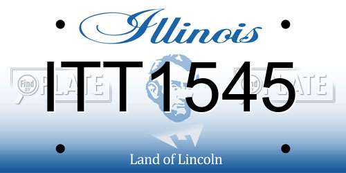 ITT1545 Illinois License Plate