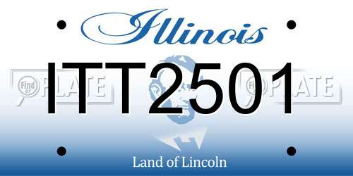 ITT2501 Illinois License Plate