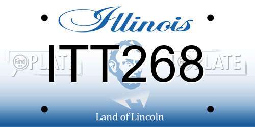 ITT268 Illinois License Plate