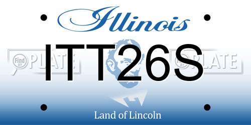 ITT26S Illinois License Plate