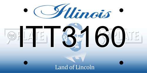 ITT3160 Illinois License Plate