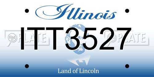 ITT3527 Illinois License Plate