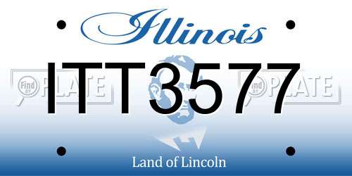 ITT3577 Illinois License Plate