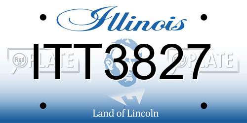 ITT3827 Illinois License Plate