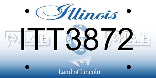 ITT3872 Illinois License Plate