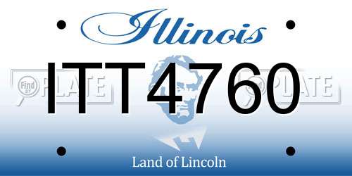 ITT4760 Illinois License Plate