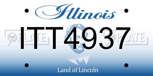 ITT4937 Illinois License Plate