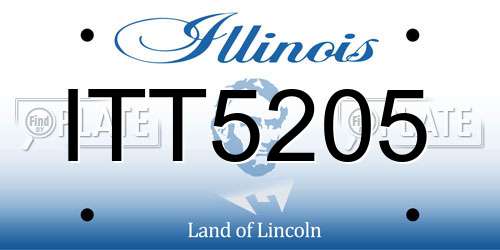ITT5205 Illinois License Plate