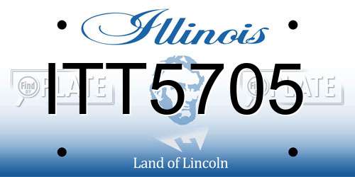 ITT5705 Illinois License Plate