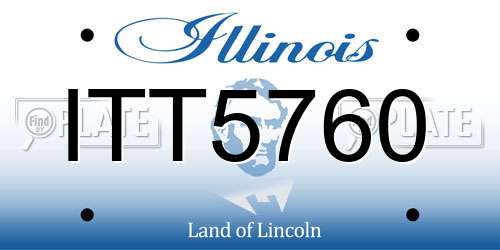 ITT5760 Illinois License Plate