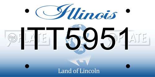 ITT5951 Illinois License Plate