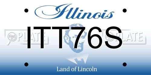 ITT76S Illinois License Plate