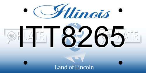 ITT8265 Illinois License Plate