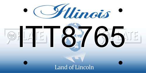 ITT8765 Illinois License Plate