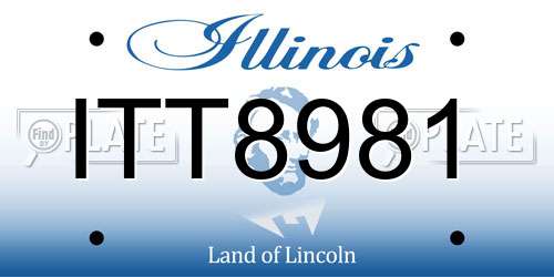 ITT8981 Illinois License Plate
