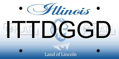 ITTDGGD Illinois License Plate