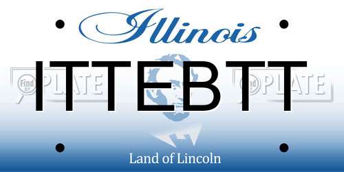 ITTEBTT Illinois License Plate