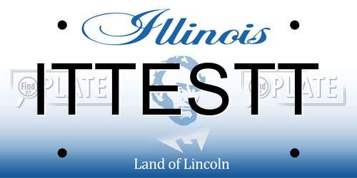 ITTESTT Illinois License Plate