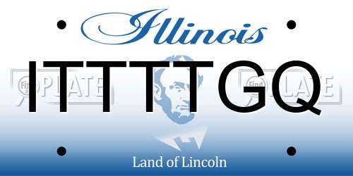 ITTTTGQ Illinois License Plate