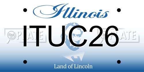 ITUC26 Illinois License Plate