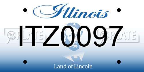 ITZ0097 Illinois License Plate
