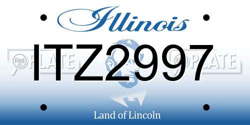 ITZ2997 Illinois License Plate