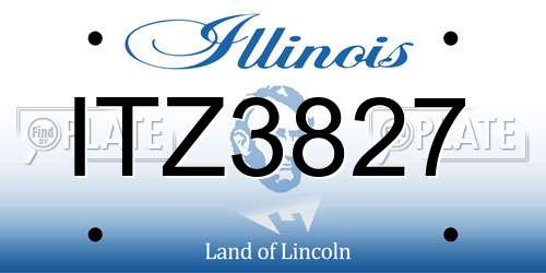 ITZ3827 Illinois License Plate