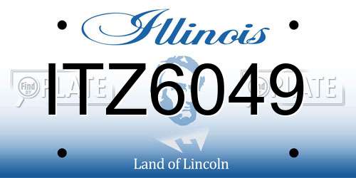 ITZ6049 Illinois License Plate