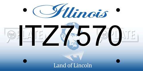 ITZ7570 Illinois License Plate
